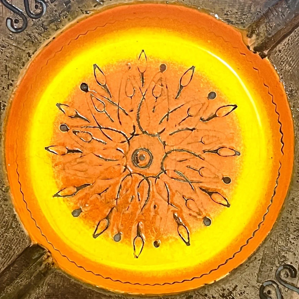 Bitossi Ceramic Ashtray Trinket Tray Pottery Italy Rosenthal Netter Mid Century - Picture 9 of 9